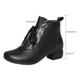 thumbnail image 5 of NOKIO Women's Fashion Soft Leather Beef Tendon Soft Bottom Flat Heel Single Shoes Round Toe Four Seasons Folk Custom Women'S Stylish Stiletto Ankle Booties, 5 of 7