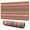 Brown Geometric Striped-1, variant on Long Mouse Pads for Desk,Brown Ethnic Floral and Mandala Pattern Desk Mats on Top Of Desks, Desk Mouse Pad Extra Large with 3mm Non-Slip Base and Stitched Edge for Gaming,Office,Work,Home 31.5"x11.8"