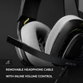 thumbnail image 2 of Restored ASTRO A10 Gaming Headset Gen 2 Wired Headset - Over-ear gaming headphones with flip-to-mute microphone, 32 mm drivers, compatible with PlayStation, PC, Black (Refurbished), 2 of 5