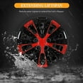 thumbnail image 3 of 16 inch Hubcap,2011-2017 Nissan Leaf,2013-2019 Nissan Sentra Style Wheel Cover,10 Spoke Style aftermarket replacement for 40315-3NF0B,Black Lacquer & Red Lacquer, 3 of 7