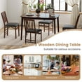 thumbnail image 6 of Costway 48" Wooden Dining Table Rectangular Farmhouse Kitchen with Solid Rubber Wood Legs Cherry, 6 of 10