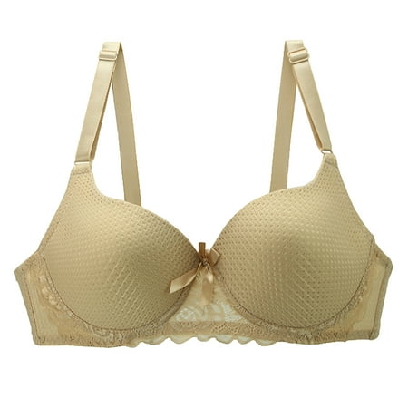 

Honeeladyy Savings Women s Sexy Plus Size Seamless Push Up Lace Sports Bra Comfortable Breathable Base Tops Underwear