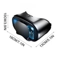 thumbnail image 3 of GJX 2026 New Vr Headset for Phones Virtual Reality Glasses with Wireless Headset Goggles 120° Panoramic View Lightweight&Foldable Design High-Definition Lenses for Movies,Games Black, 3 of 7