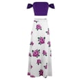thumbnail image 4 of Idoravan Women's Basic Versatile Skirt Clearance Women Printed One-shoulder Tube Tops Short Skirt Two-piece Dress Tops Skirt, 4 of 7