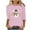 Pink Christmas Clothes For Women, variant on Cadancy Christmas Tops for Women 2025 Dressy Vintage 3/4 Sleeve Blouses Winter Holiday Xmas Tree Snowman Plus Size Shirts Funny Crewneck Party Casual Tshirts