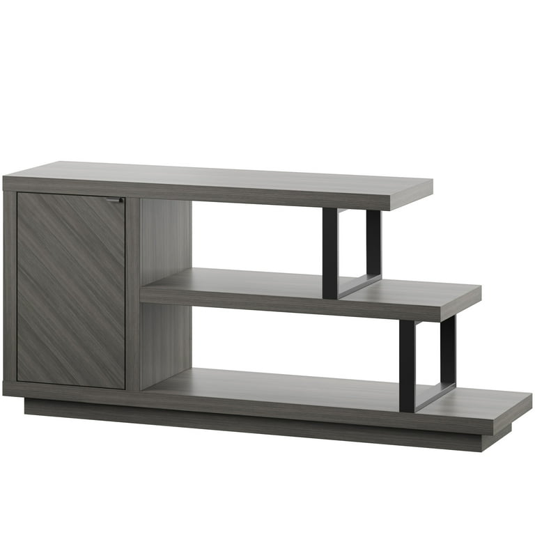 modern asymmetrical tv stand