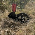 thumbnail image 3 of Garden Decoration Garden Rabbit Ground Insert Easter Rabbit Card Hollow Rabbit, 3 of 3
