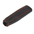 thumbnail image 1 of Leather Hand Brake Cover Protective Sleeve For / Accord / 8, Black + Red Line, 1 of 4