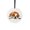 English Bulldog Dog Lying Down Looking Up, variant on WIRESTER 2.75 inch Double-Sided Metal Aluminum Christmas Ornament, Festive Tree Decor for Mom, Dad & Loved One - Brown Tabby Cat Spying