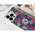 thumbnail image 2 of Mundaze - Case for Apple iPhone 15 Pro Max Slim Shockproof Hard Shell Soft TPU Heavy Duty Protective Phone Cover - Vintage Pink Flowers and Leaves, 2 of 5