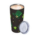 thumbnail image 3 of Kll St. Patrick'S Day8 Stainless Steel Vacuum Insulated Coffee Cup 20 Oz Insulated Travel Mug Water Cup With Leak-Proof Straw Lid & Flip Lid,1 Metal Straws,1 Cleaning Brush, 3 of 8