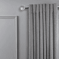 thumbnail image 4 of Linen Avenue Clear Acrylic Single Window Curtain Rod Set, 48 to 86-inch, Polished Nickel, 4 of 5