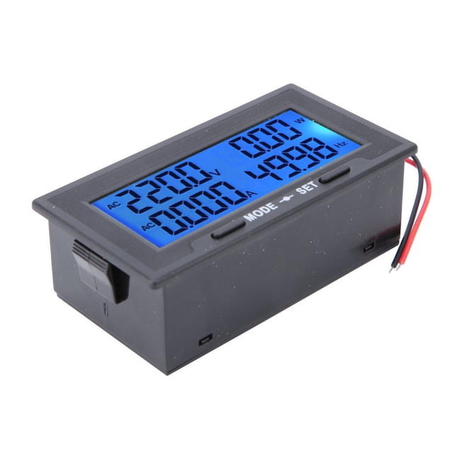LAFGUR 0-500V Intelligent Digital LCD Blue Backlight AC Voltage Current Tester Meter