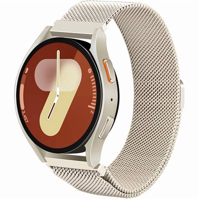 wonima44 Magnetic Bands Compatible with Samsung Galaxy Watch 7 6 5 4 Band 40mm 44mm/Watch 6 4 Classic 43mm 47mm 46mm 42mm/Watch 5 Pro 45mm/Active 2, 20mm Stainless Steel Milanese Mesh Loop Metal Bands