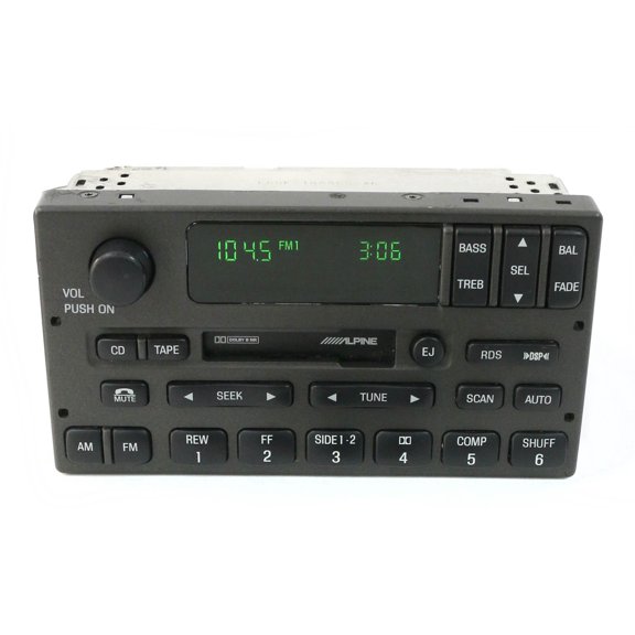 Restored Lincoln Town Car 2001-2002 AM FM Radio Cassette Receiver Part 1W1F-18C870-GA (Refurbished)
