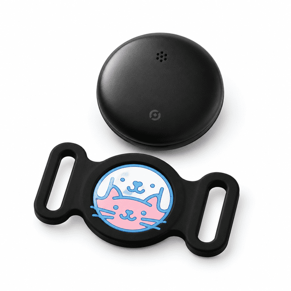 RAIRSKY Gps Collar for Dogs,Pet Tracker(Android Only)Smart Tag,Waterproof Compatible with Google Find My,No Monthly Fee,Advanced Tracking Solution Smart Collar for Pet Safety Ideal Small Large Dogs