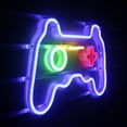 thumbnail image 2 of 1pc Game Controller Shape LED Neon Light USB Powered for Bedroom Bar Internet Cafe Hotel Game Room Gift Party Festive Decoration, 2 of 4