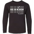 thumbnail image 3 of Inktastic He is Risen Mirror Words Long Sleeve Youth T-Shirt, 3 of 5