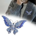 thumbnail image 4 of Broche de mariposa con de imitación exquisitos Clips para bufanda broches de animales preciosos Hugo Broche, 4 of 10