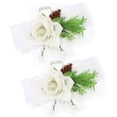 thumbnail image 2 of piezas de dama de honor de seda muñeca flor ramillete nupcial decoración de ceremonia de boda suministro blanco, 2 of 8