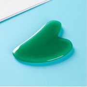 Gua Sha Facial Tool, Natural Jade Stone Guasha Board for SPA Acupuncture Therapy Trigger Point Treatment, Gua Sha Scraping Massage Tool (Guasha Board, Green)