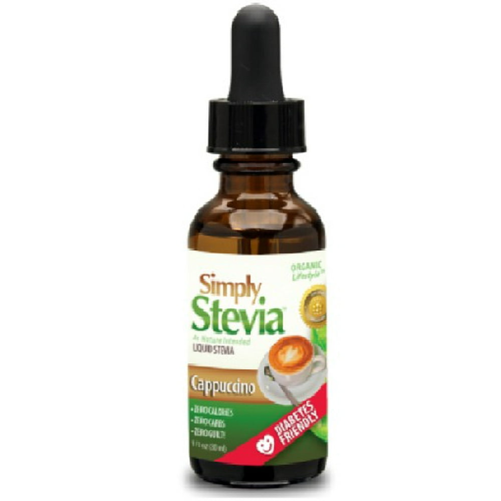 Simply Liquid Stevia Cappuccino Stevia International 1 oz Liquid