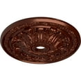 thumbnail image 3 of 30"OD x 3 7/8"ID x 3 1/4"P Flagstone Ceiling Medallion (Fits Canopies up to 3 7/8"), Hand-Painted Antique Copper, 3 of 6