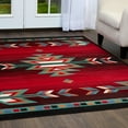 thumbnail image 4 of Home Dynamix Premium Sagrada Southwestern Geometric Runner Area Rug, Black/Red, 1'9"x7'2", 4 of 5