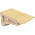 thumbnail image 5 of 5"W x 10"D x 5"H Wide Mayflower Rough Cedar Woodgrain TimberThane Corbel, Primed Tan, 5 of 6