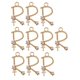 thumbnail image 1 of 10 colgantes de letras de aleación para hacer tú mismo, collares, pulseras y pendientes dorados., 1 of 9