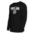 thumbnail image 2 of Men's New Era  Black Portland Trail Blazers 2024/25 City Edition Long Sleeve T-Shirt, 2 of 5