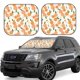 thumbnail image 1 of Balery Peaches Parasol para parabrisas de coche de 2 piezas | Parasol plegable para parabrisas delantero de coche para la mayoría de sedanes-Medium, 1 of 6