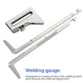 thumbnail image 1 of Welding Gauge Stainless Steel Accurate with Dual Units Inch/Metric Laser Engraved Scale Height Low Seam Ruler Welder Staggered Side Ruler, 1 of 9