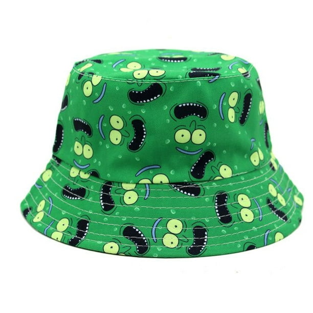 Summer Bucket Hat Hip Hop Men Cartoon Print Fisherman Caps Streetwear  Double-sided Hats For Women Beach Cap Unisex Panama Hat 