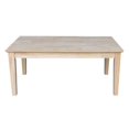 thumbnail image 3 of International Concepts Whitewood Tall Shaker Unfinished Coffee Table, 3 of 7