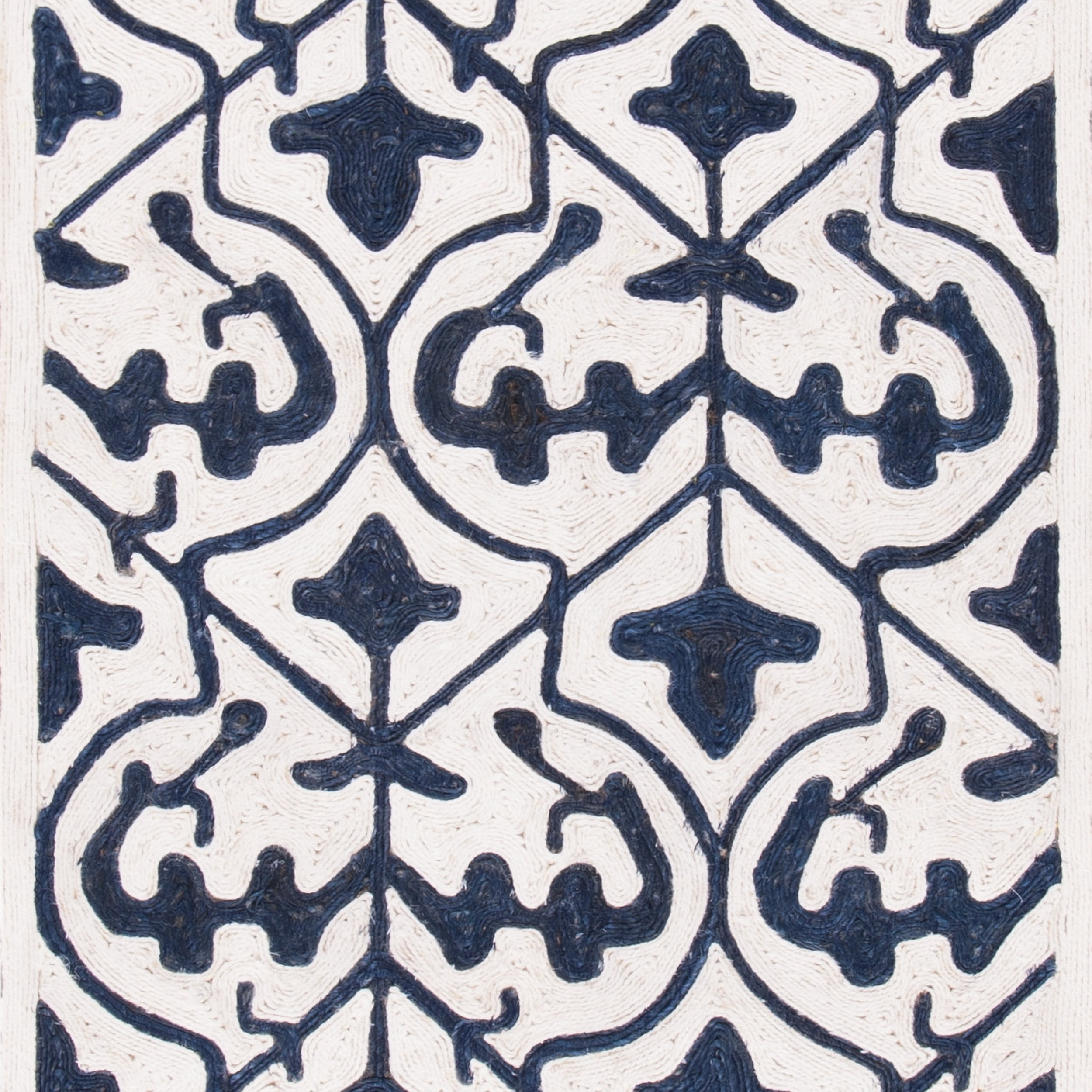 SAFAVIEH Sahara SAH407N Handmade Navy / Ivory Rug