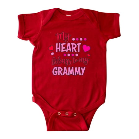 

Inktastic My Heart Belongs to my Grammy Gift Baby Boy or Baby Girl Bodysuit