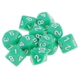 thumbnail image 2 of 10 dados poliédricos D10, accesorios para fiestas, juegos de mesa, regalo, nuevo Verde claro, 2 of 9
