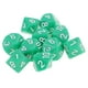 thumbnail image 2 of 10 dados poliédricos para juegos de rol, fiestas, juegos de azar, regalo para amantes de los juegos de azar. Verde claro, 2 of 9