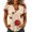 Complexion, variant on Bexdxz Halloween Tops for Women Pumpkin Face Print V Neck Long Sleeve Shirts Red 3XL