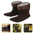 thumbnail image 6 of FRCOLOR 1 Pair Breathable Rain Boot Liners Outdoor Hiking Socks for Hunters, 6 of 10