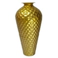 thumbnail image 3 of Decorative Modern Gold Metal Honeycomb Design Floor Flower Vase for Entryway, Living Room or Dining Room, 3 of 4
