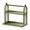 Green 2 Layer, variant on Cup Storage Rack Coffee Bar Organizer Versatile Holder in Stylish Plastic for Bathroom and Kitchen Countertops