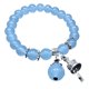 thumbnail image 1 of Pulsera elástica con cuentas de cristal curativo semiprecioso de 8 mm, unisex, 1 of 6