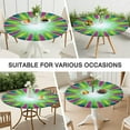 thumbnail image 7 of Colorful Tie Dye Burst Pattern Round Fitted Tablecloth with Elastic Edge,Dining Table Cover Waterproof,Outdoor Round Tablecloth for Camping,Dining,Indoor and Outdoor, 7 of 7