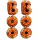 thumbnail image 1 of Halloween Pumpkin Earrings Beaded Halloween Earrings Pumpkin Dangle Earrings For Women Handmade Bead Drop, 1 of 5