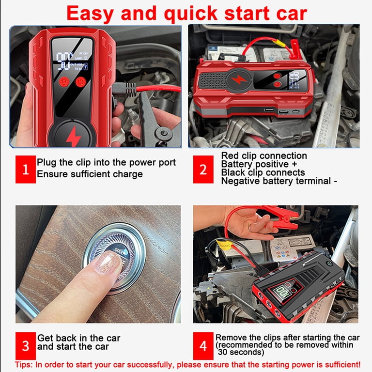 ANTNOMEXIN, Car Jump Starter, 99800mAh, 5000A Peak 12V Power Bank