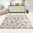 thumbnail image 5 of Ryvnso Geometric Dinosaur Cartoon Area Rug Floor Mats Non-Slip Home Carpet 80 x 58 inch, 5 of 7