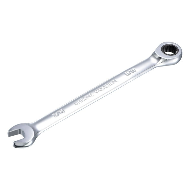 Unique Bargains 5/16" Ratcheting Combination Wrench SAE 72 Teeth 12 Point Ratchet Box Ended Spanner Tools, Cr-V