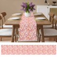 thumbnail image 4 of Watercolor Ocean Orange Coral on White Table Runner 13x70in Non-Slip Cotton Linen Table Runners, Summer Botanical Dresser Scarves TableRunner for Dinner Kitchen Dining Wedding Party, 4 of 9